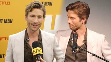 Glen Powell Gets Choked Up at Hometown Premiere of New Movie, 'Hit Man'